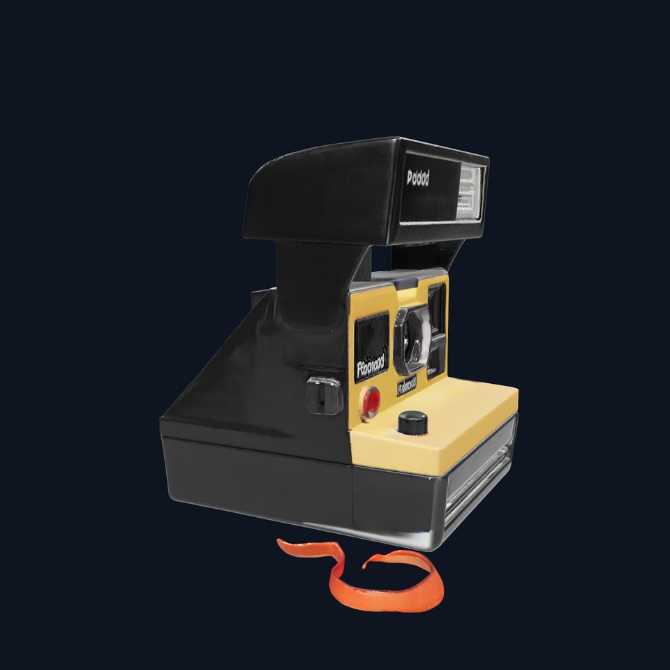 Retro Polaroid Camera model pack