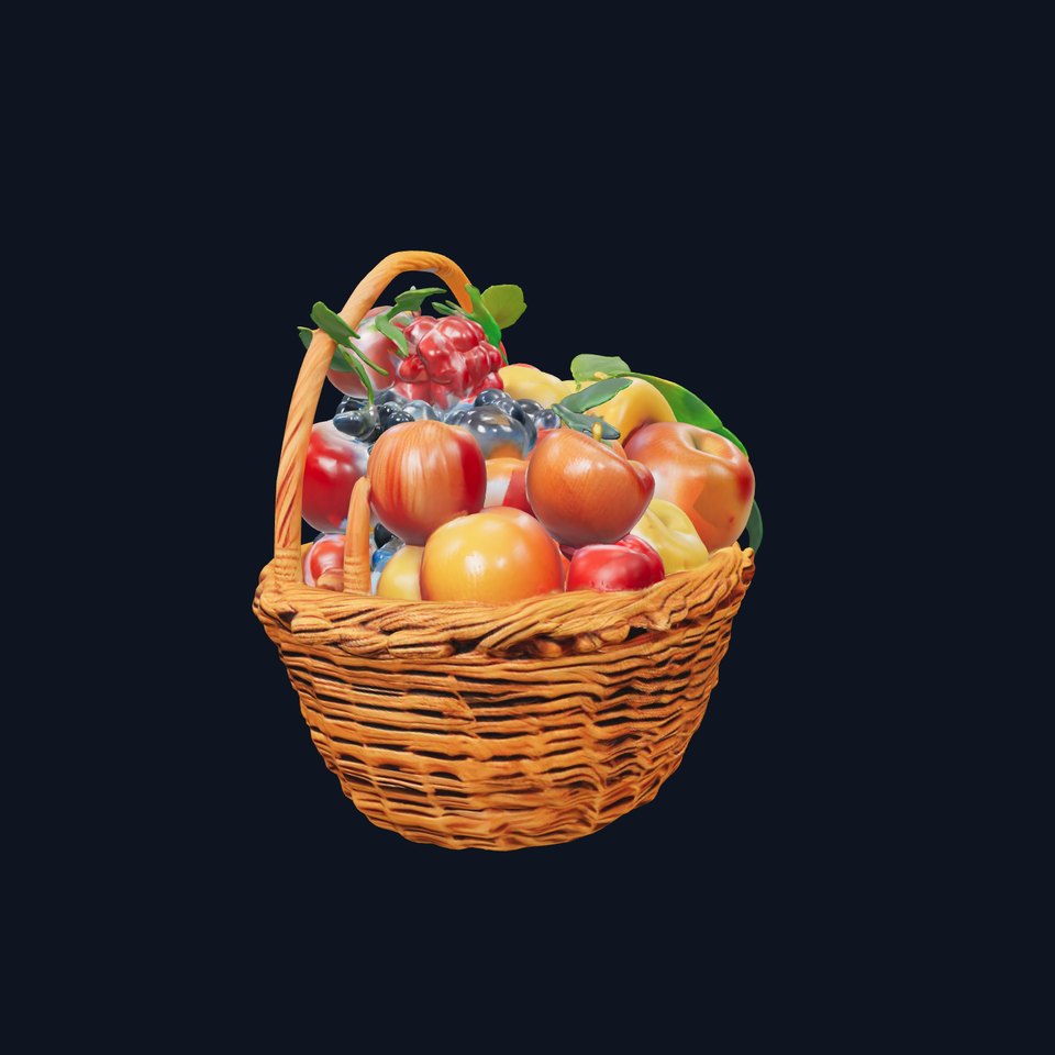 Vibrant Fruit Basket model pack
