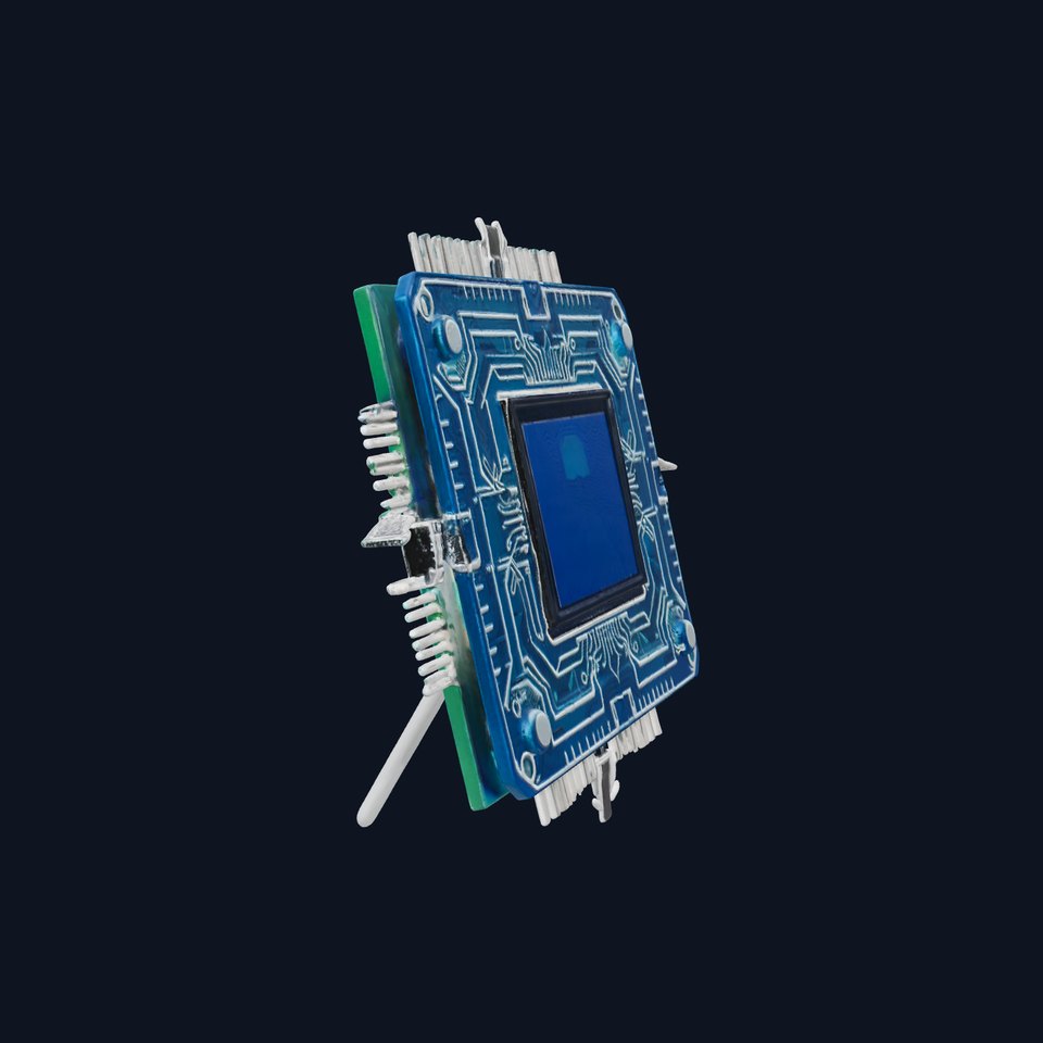Blue Circuit Chip model pack