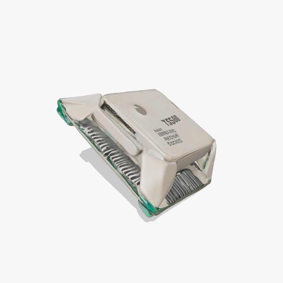 Silver CPU Chip model pack