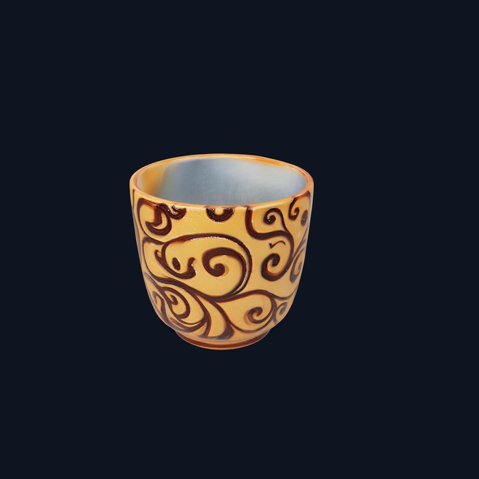 Ornate Clay Mug model pack