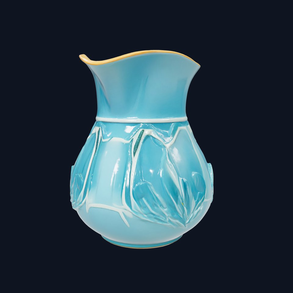 Art Deco Teal Jug model pack