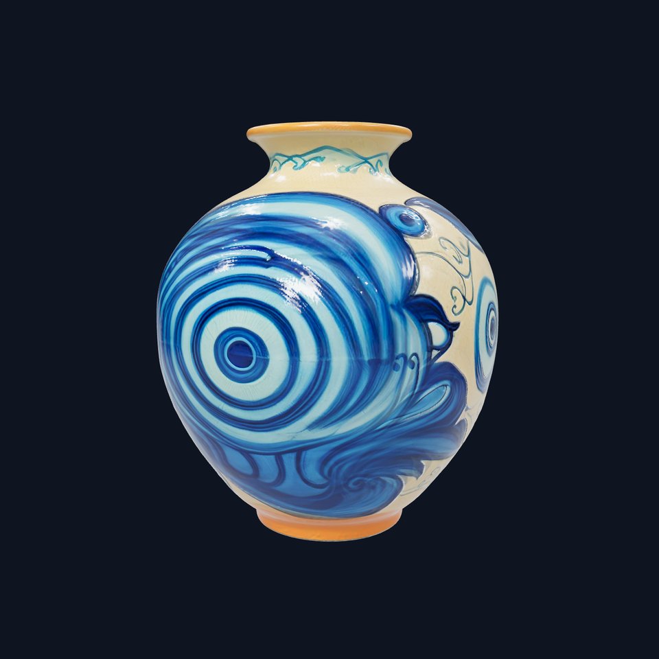 Elegant Floral Vase model pack