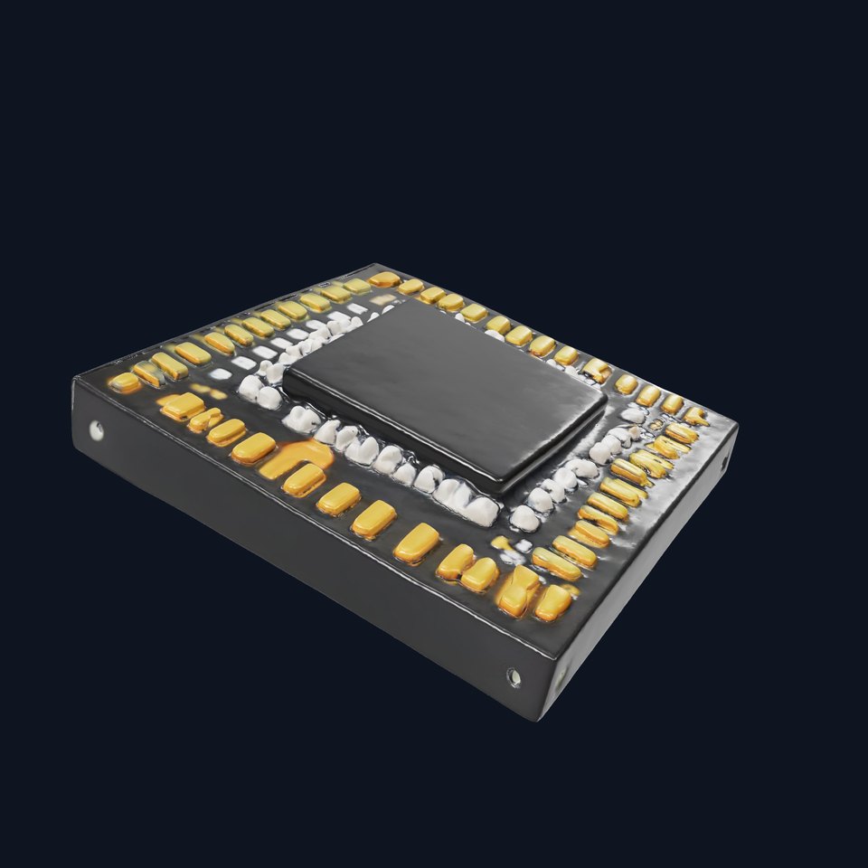 Matte Black Microchip model pack