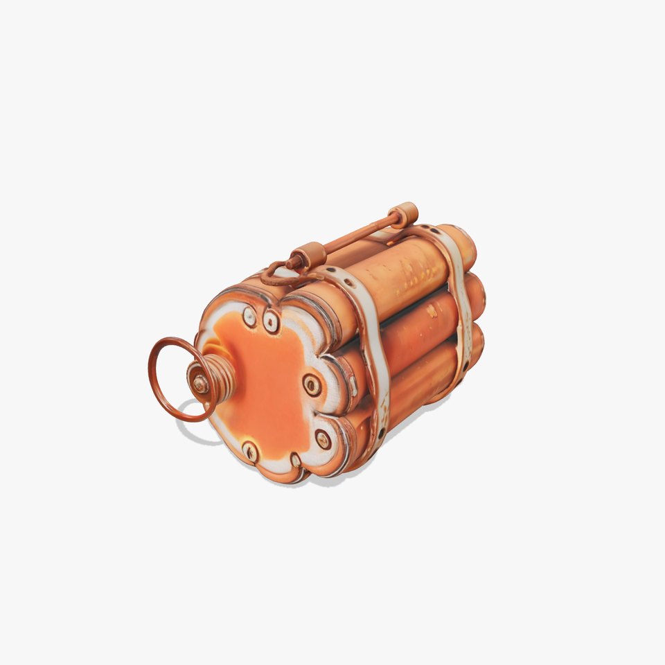 Vintage Rusted Dynamite model pack