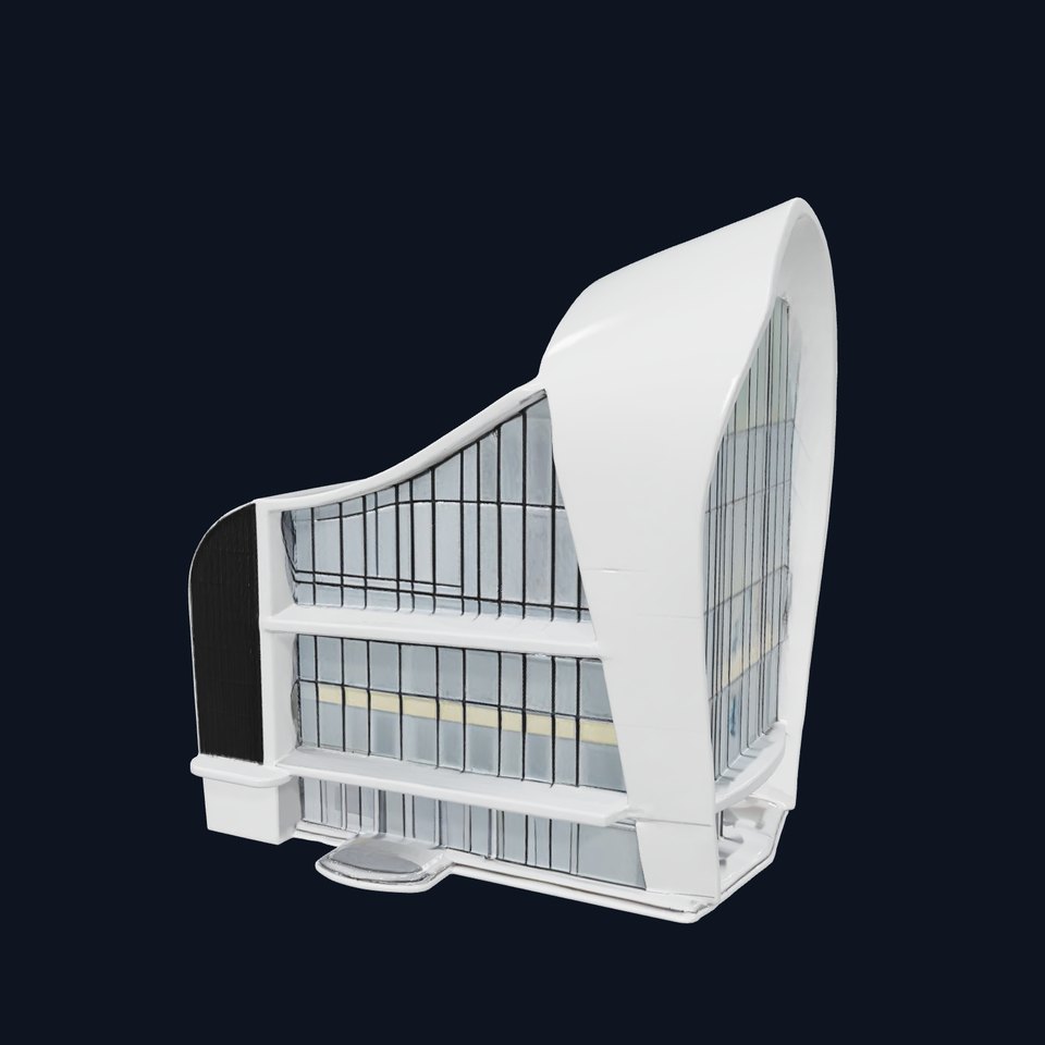 Futuristic White Building model pack