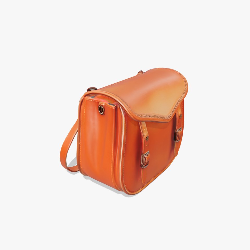 Tan Leather Saddlebag model pack