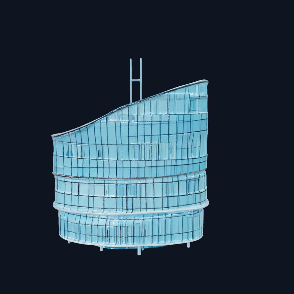 Curved Glass Facade model pack