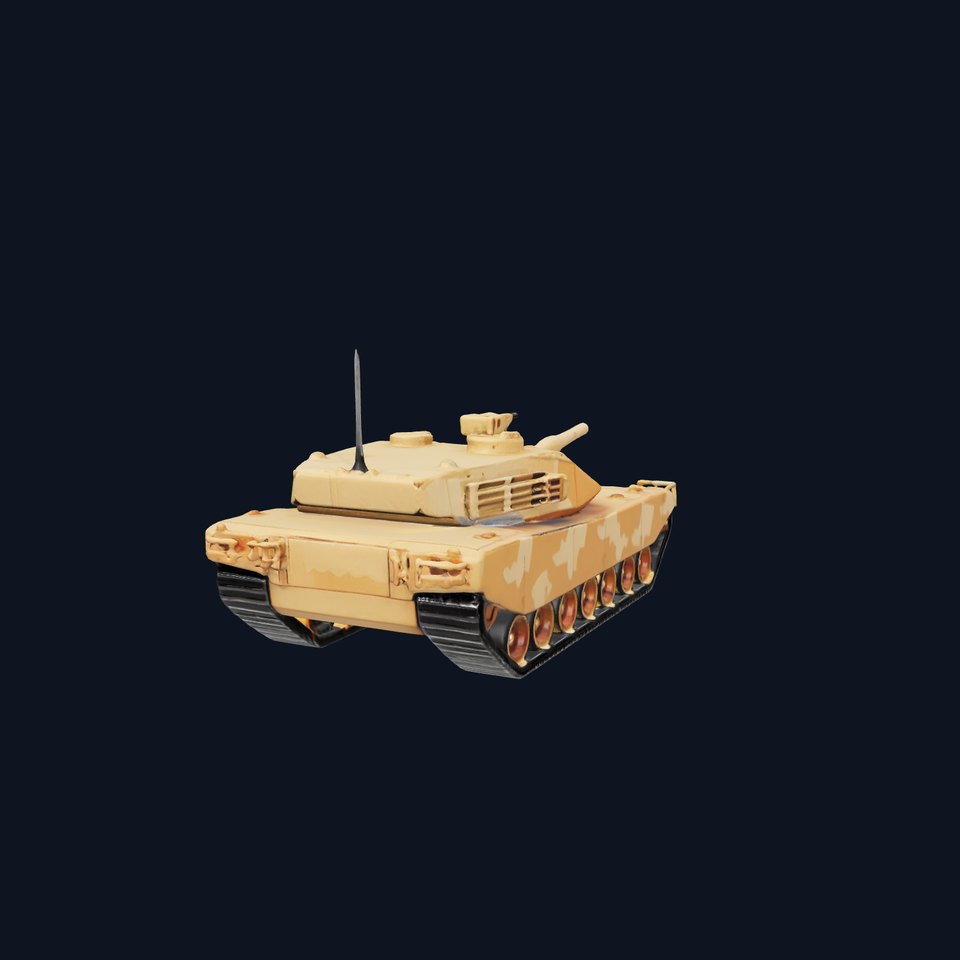 Desert Camouflage Tank model pack