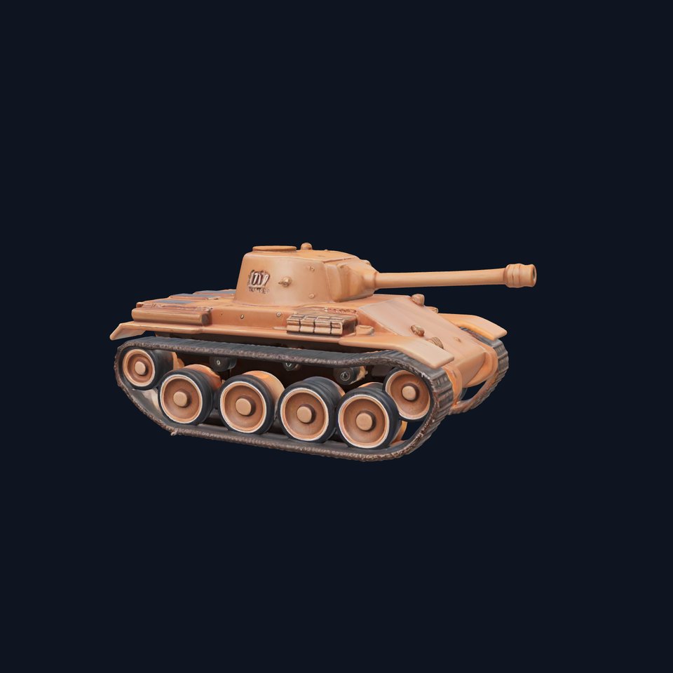 Desert Camo Tank model pack