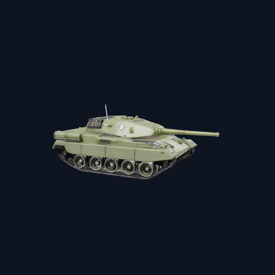 Olive Military Tank model pack