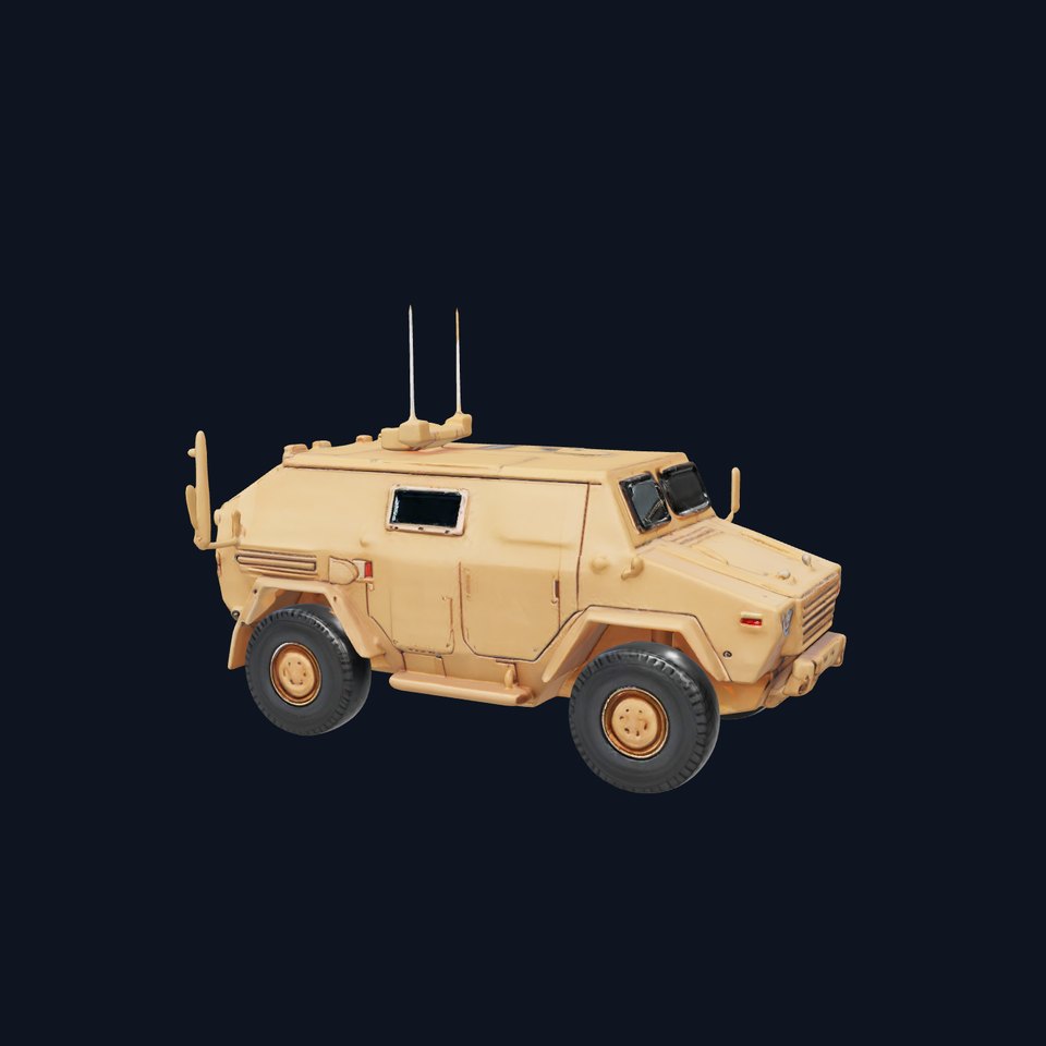 Desert Armored Vehicle model pack