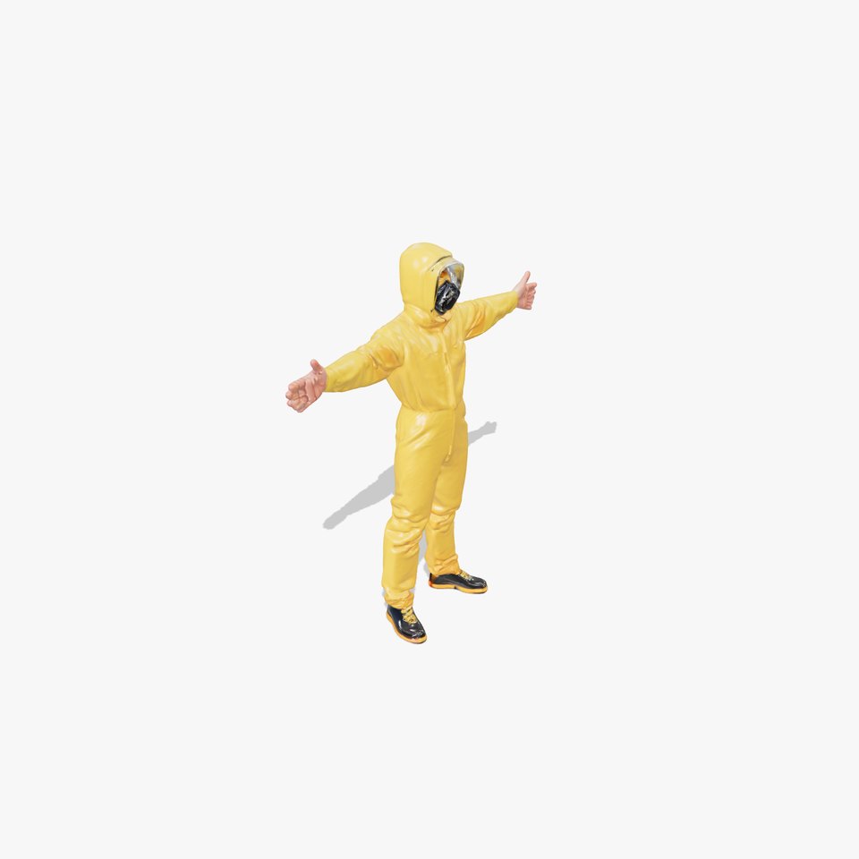 Yellow Hazmat Suit model pack