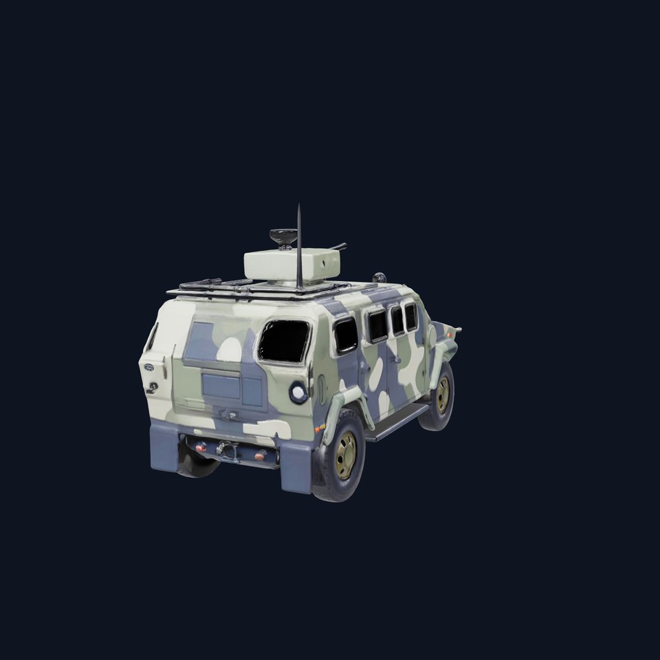 Camouflage Armored Vehicle model pack