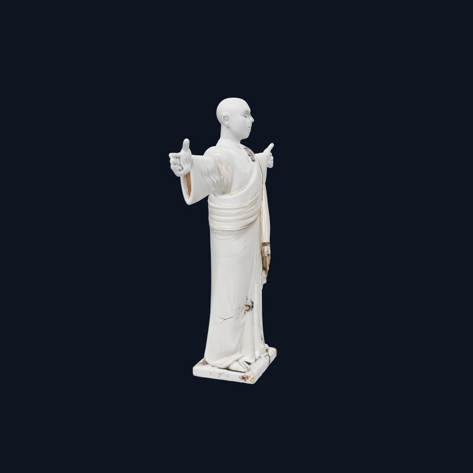 Buddhist Monk Statue model pack