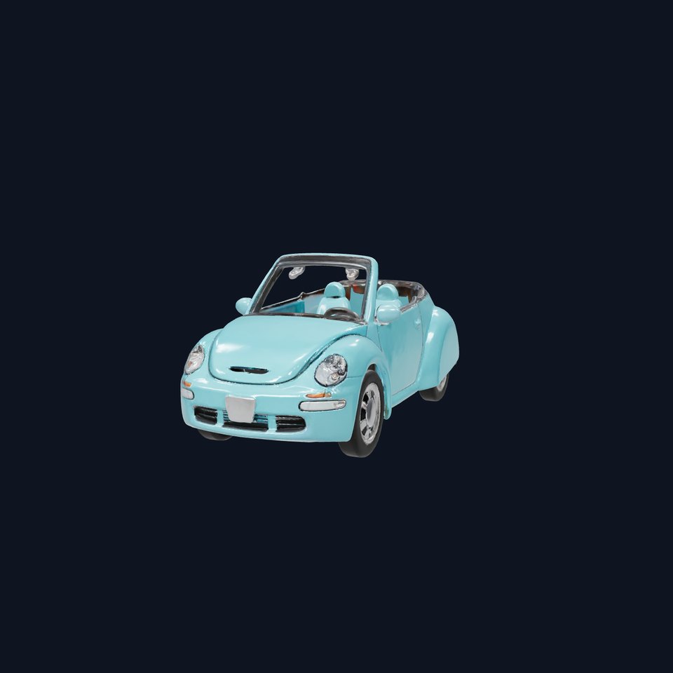 Aqua Beetle Convertible model pack