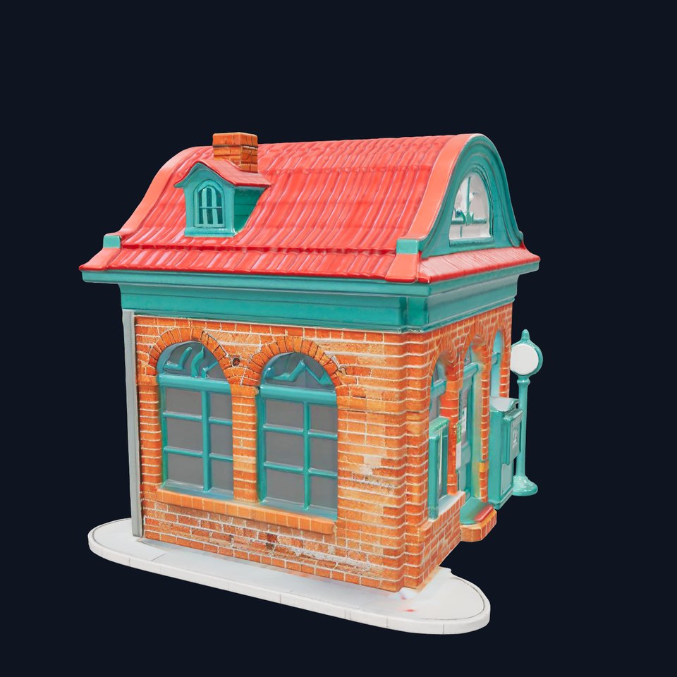 Cozy Brick Post Office model pack