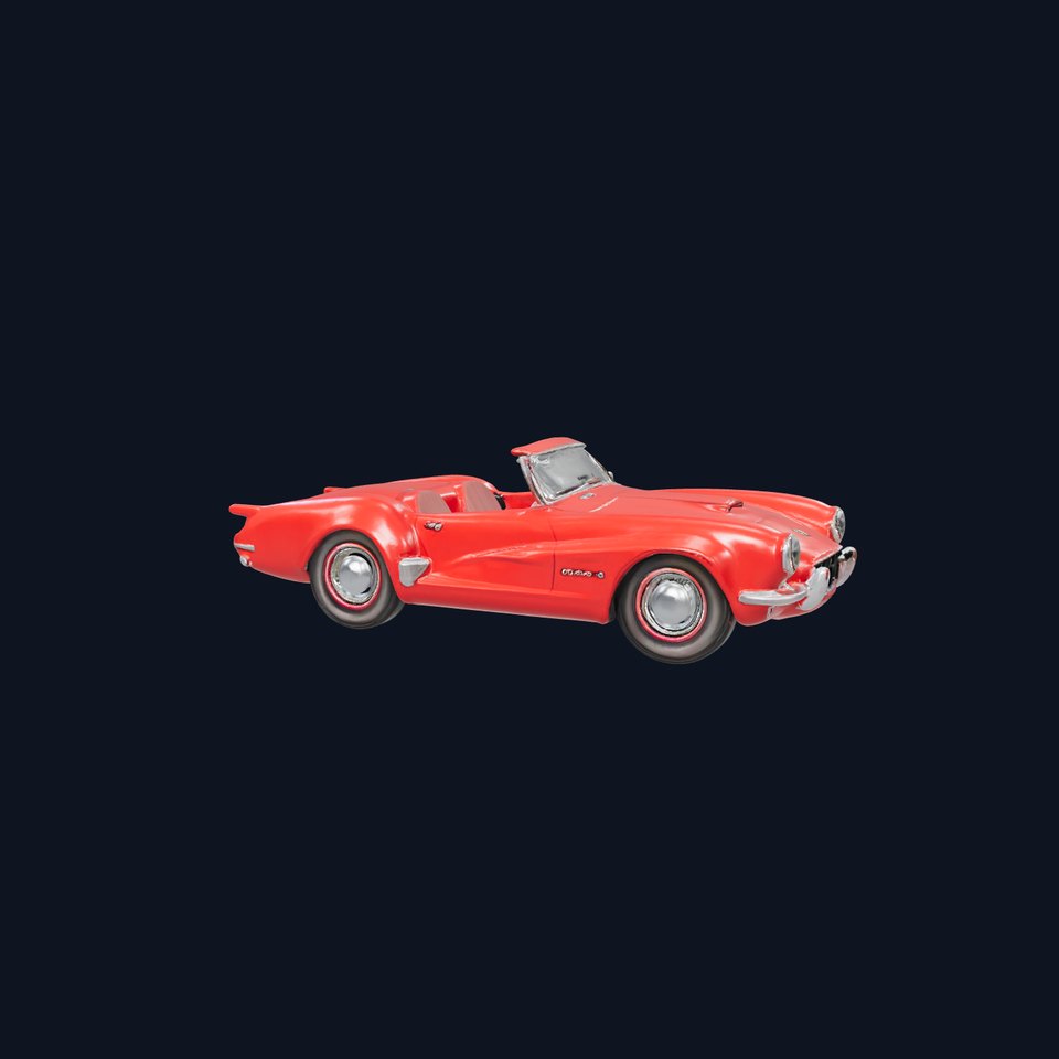 Classic Red Convertible model pack