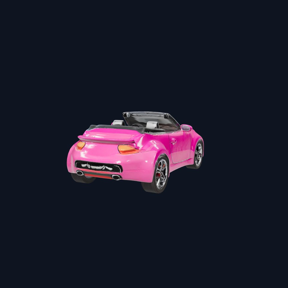 Vibrant Pink Convertible model pack
