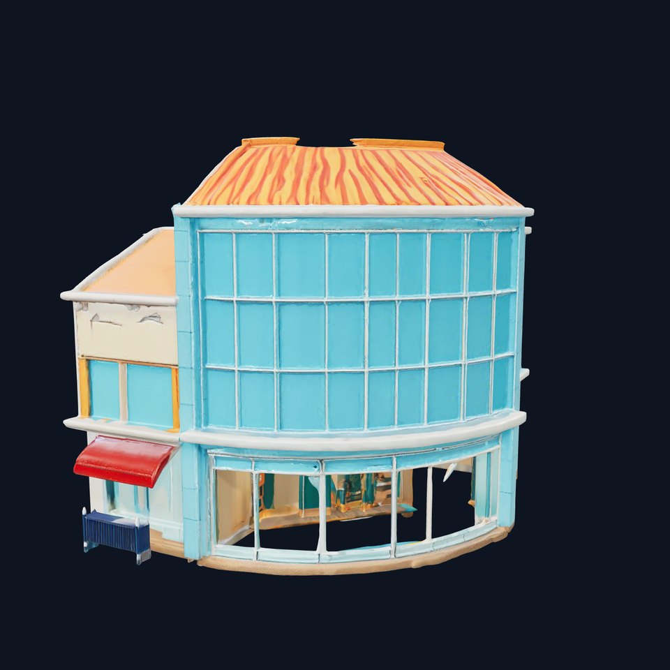 Modern Blue Storefront model pack