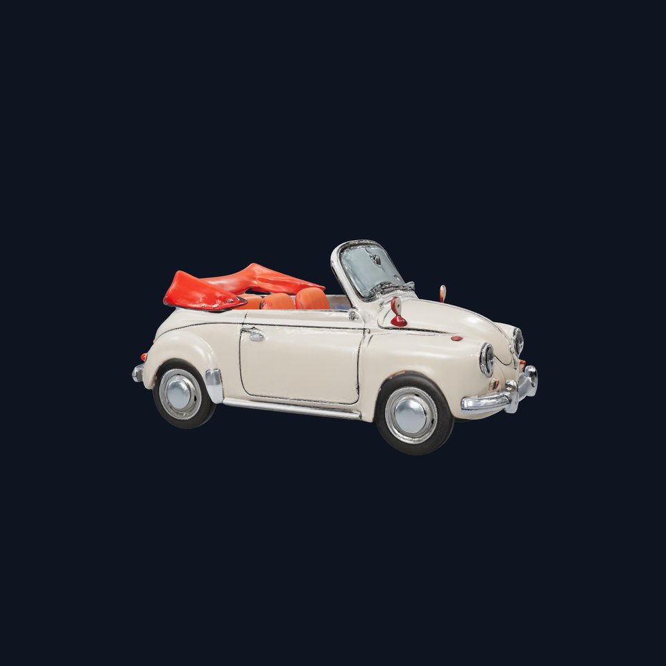 Retro Convertible Car model pack