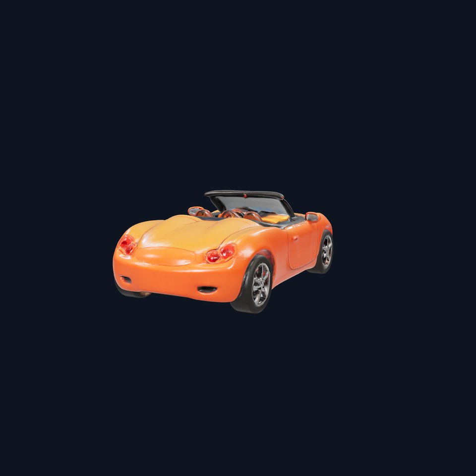 Vibrant Orange Convertible model pack
