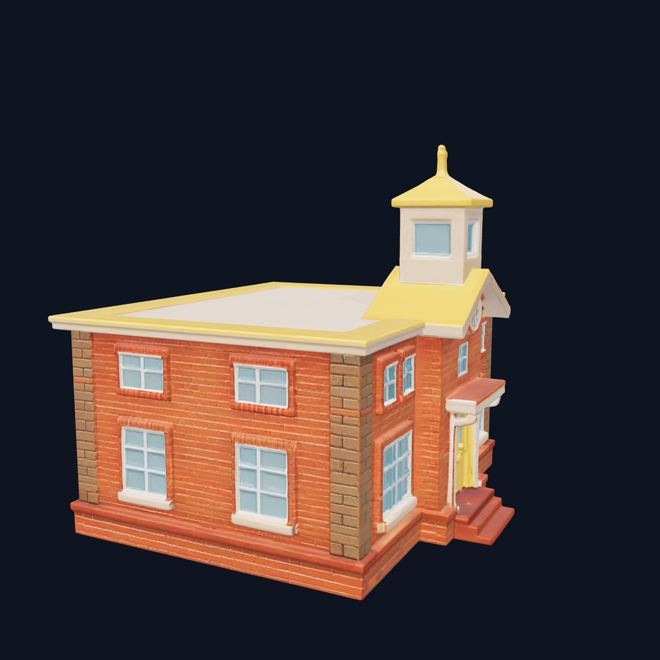 Classic Brick Church model pack