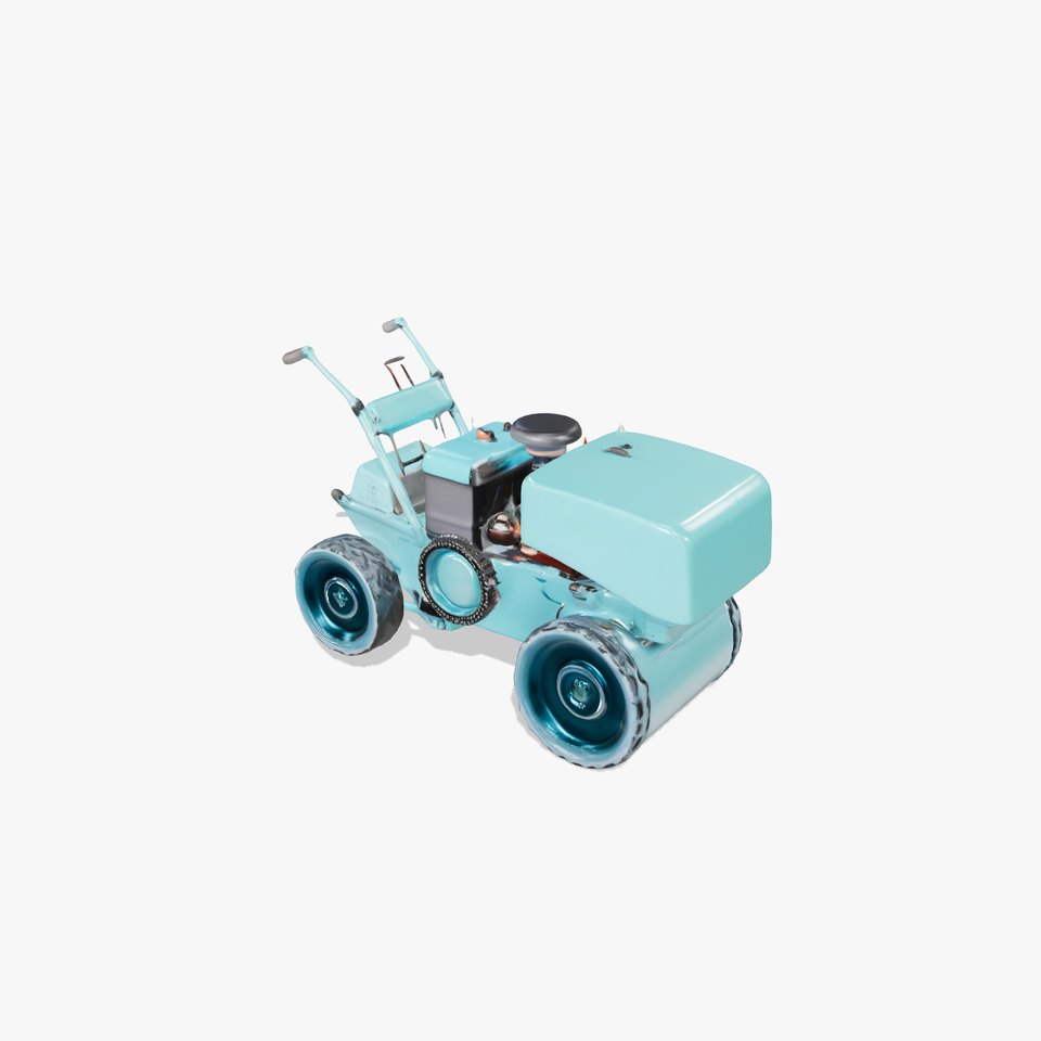 Teal Road Roller model pack