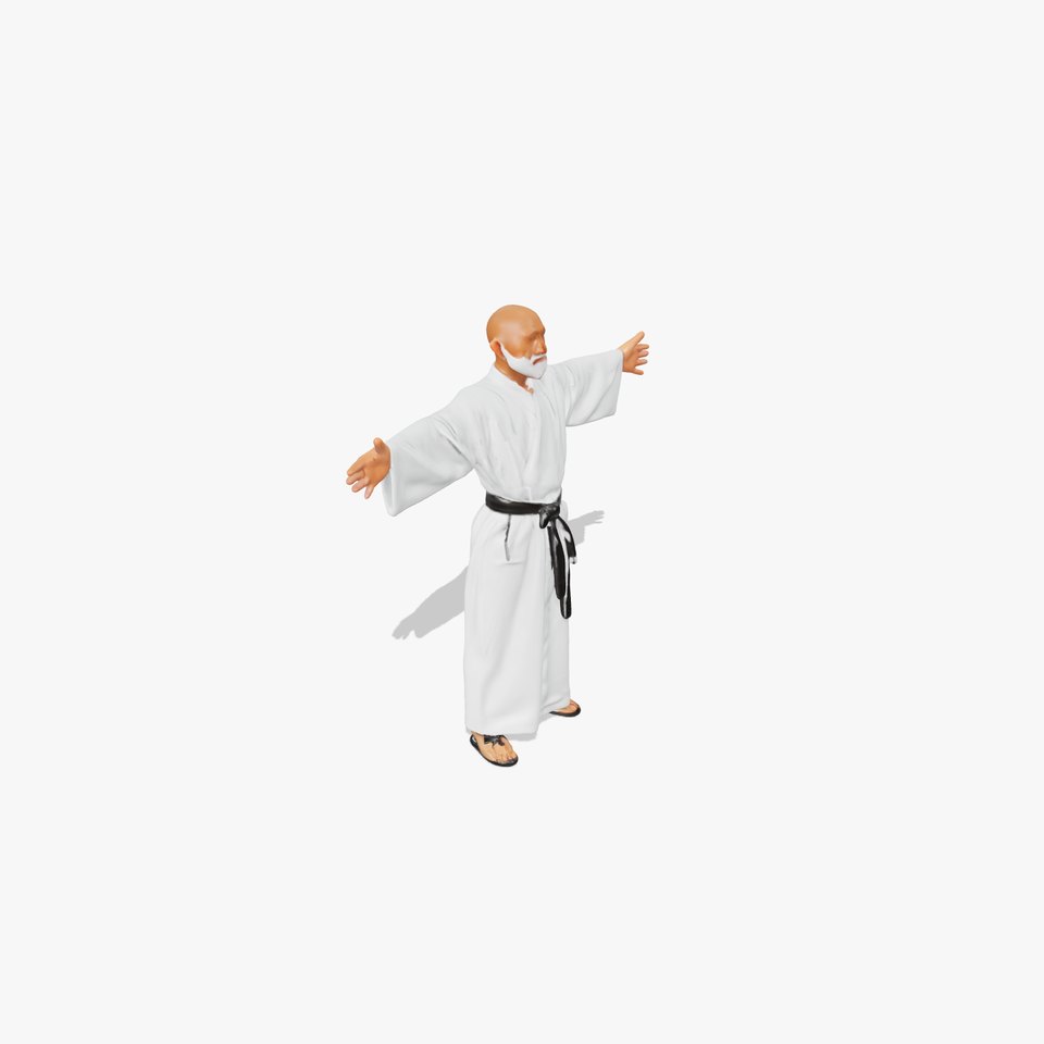 White Karate Gi model pack