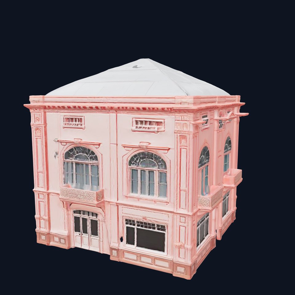 Pink Victorian Building model pack