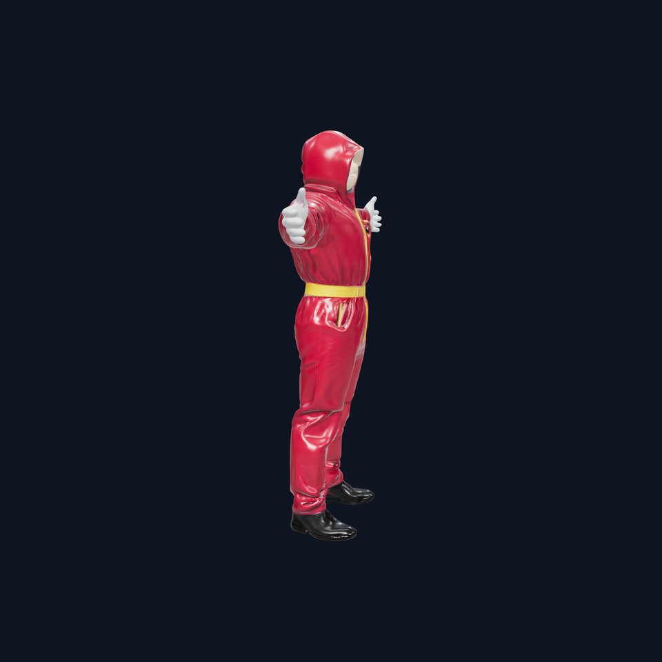 Red Protective Suit model pack