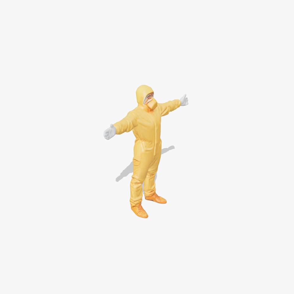 Golden Hazmat Suit model pack