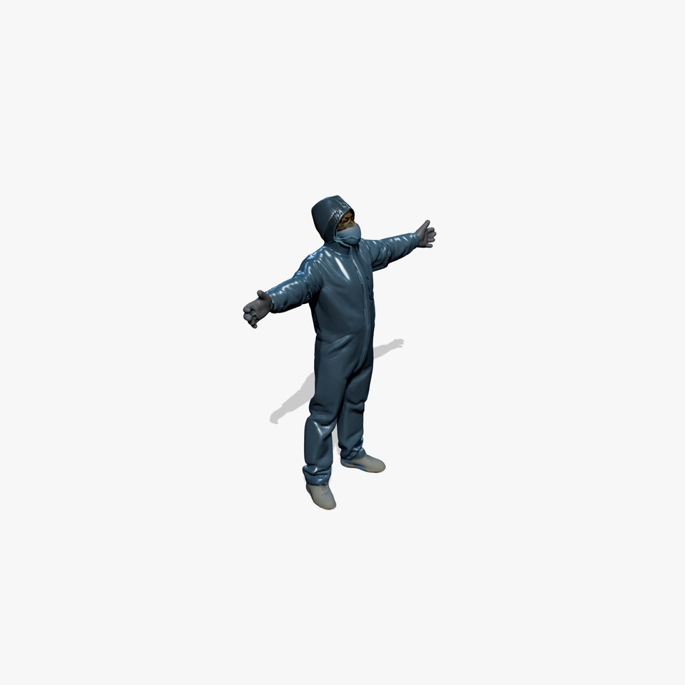 Protective Coverall Suit model pack