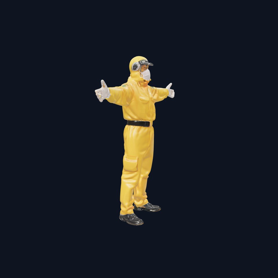 Yellow Hazmat Suit model pack