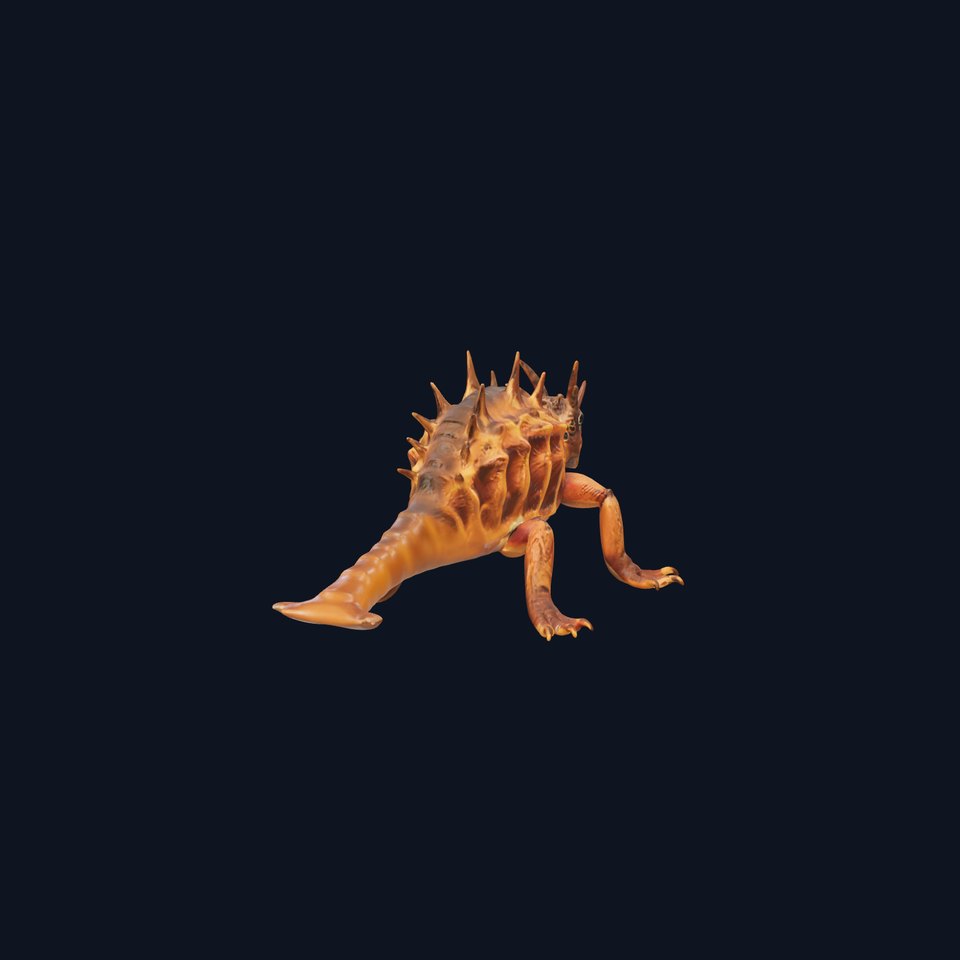 Spiky Horned Lizard model pack