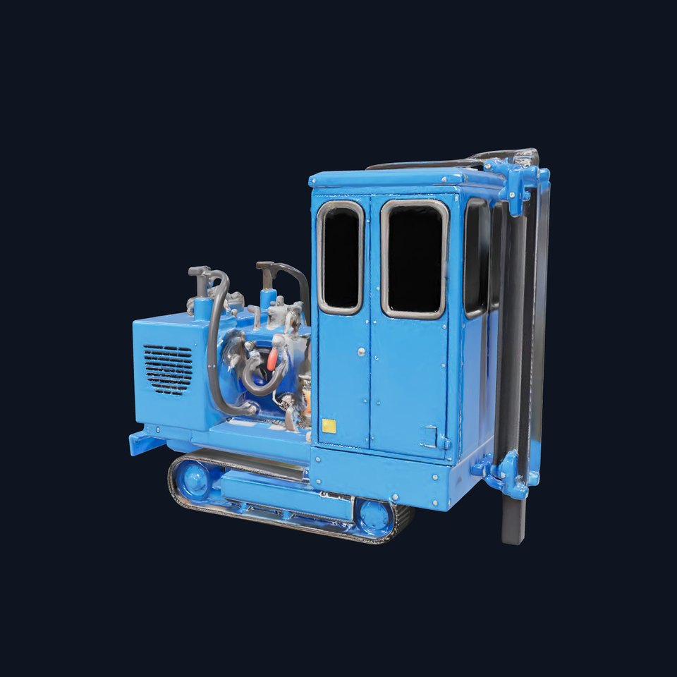 Blue Construction Drill model pack