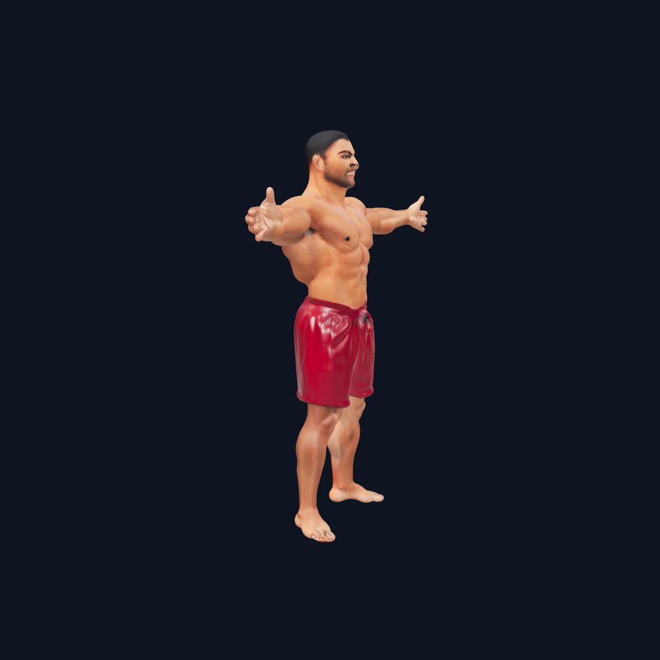 Muscular Human Figure model pack