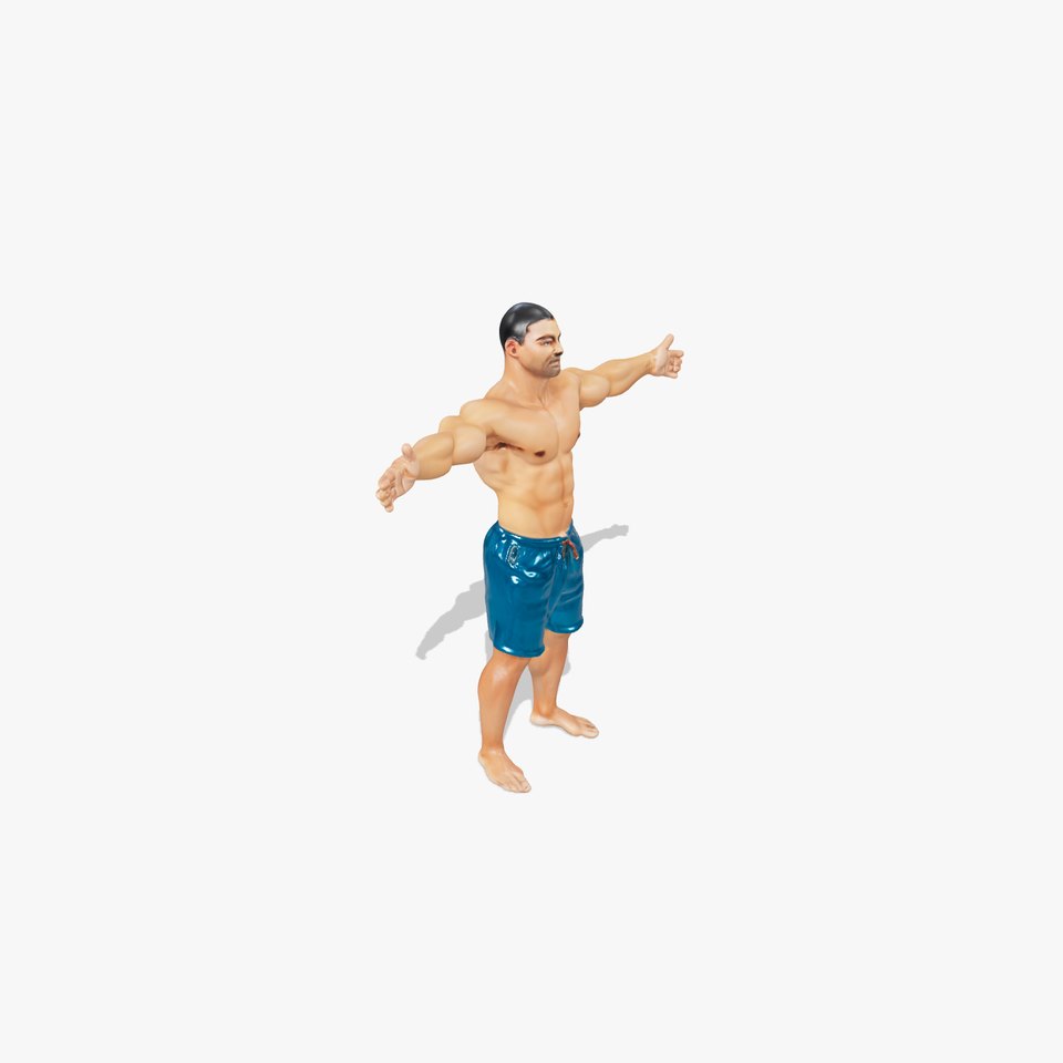 Athletic Male Pose model pack