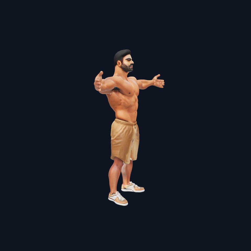 Muscular Athletic Male model pack