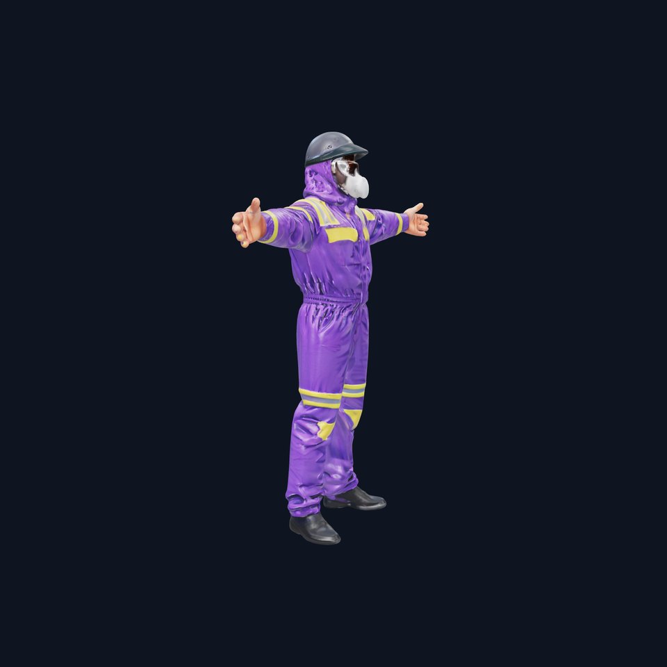 Violet Hazmat Suit model pack