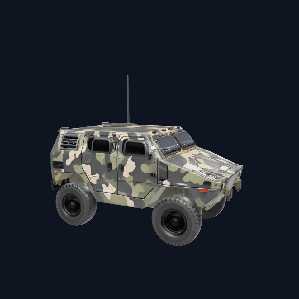Camouflage Armored Vehicle model pack