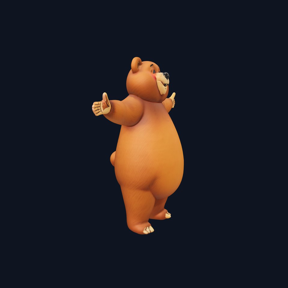 Charming Teddy Bear model pack