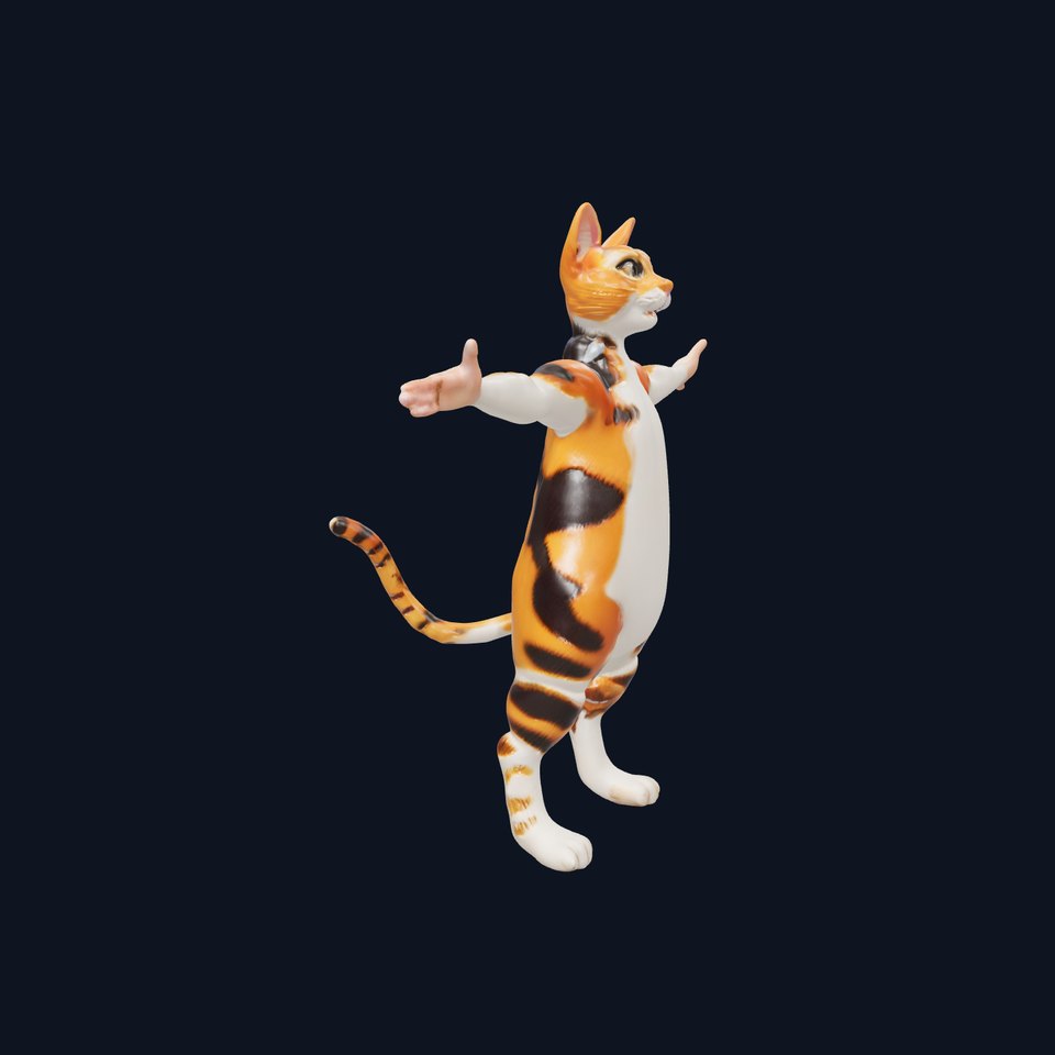 Animated Calico Cat model pack