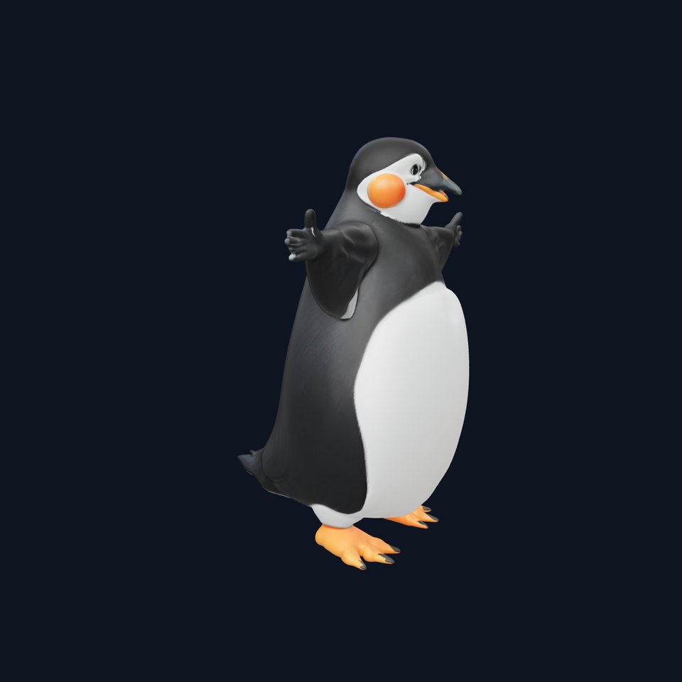 Joyful Penguin Character model pack