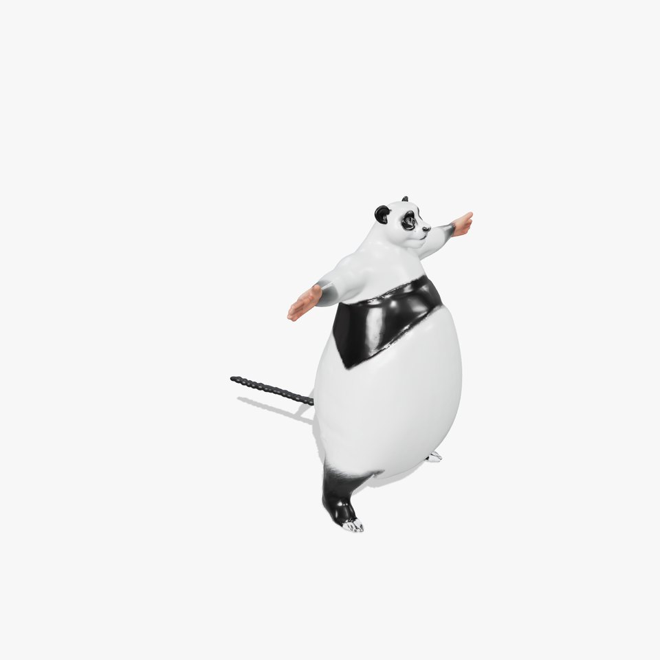 Gentle Panda Character model pack