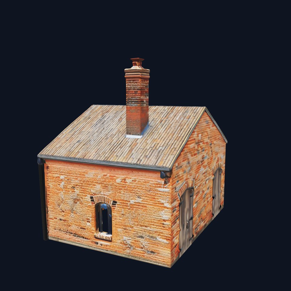 Rustic Brick House model pack