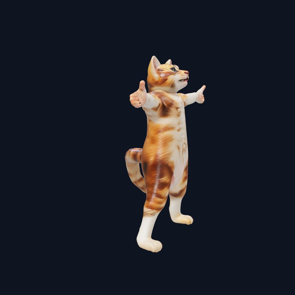 Playful Tabby Cat model pack