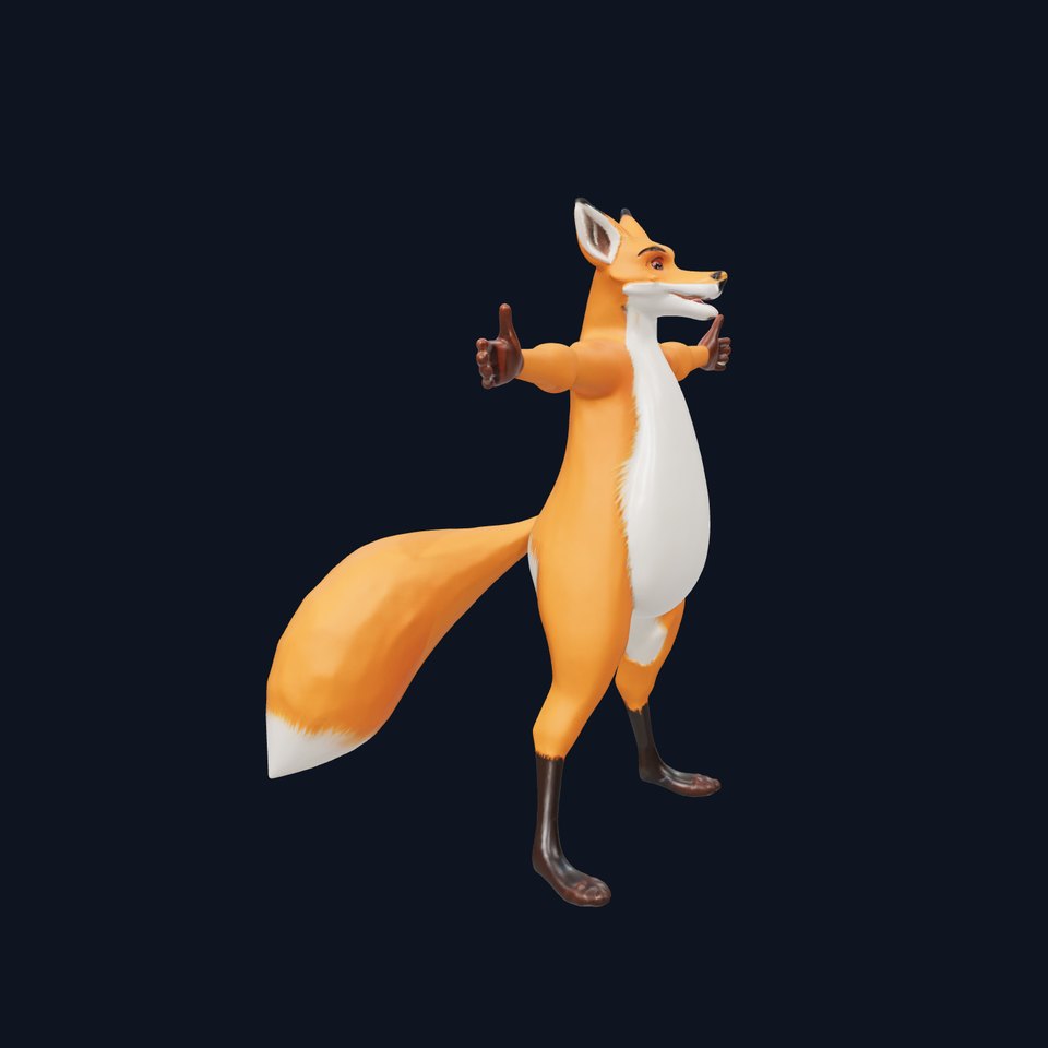 Vibrant Fox Character model pack