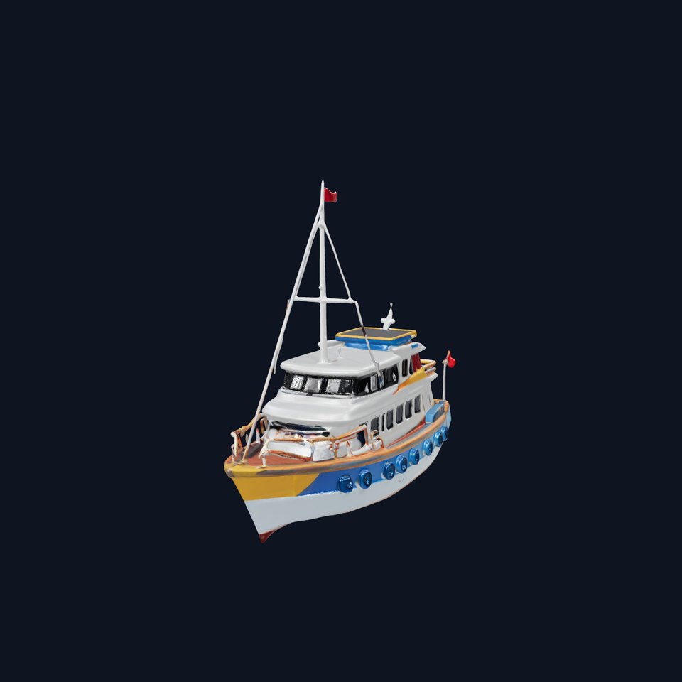 Colorful Yacht model pack