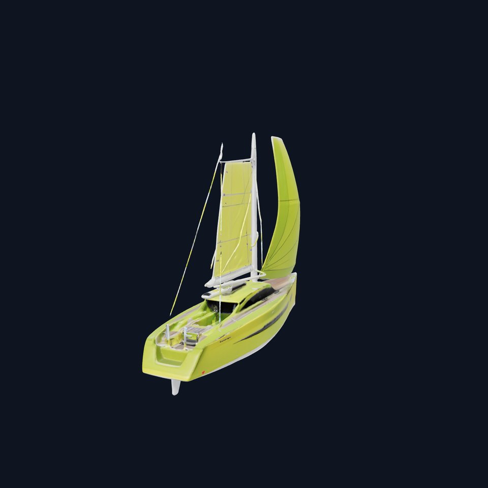 Lime Green Yacht model pack